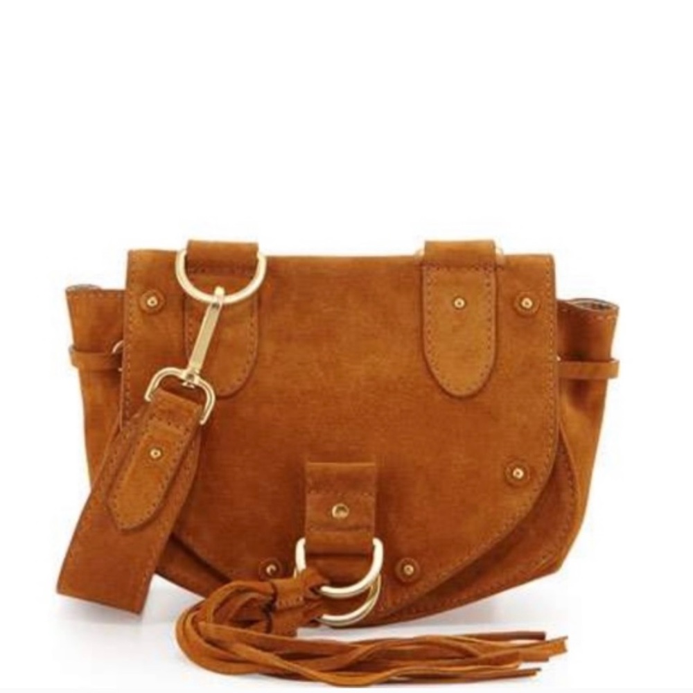 See by Chloe Collins Fringe Suede Saddle Bag